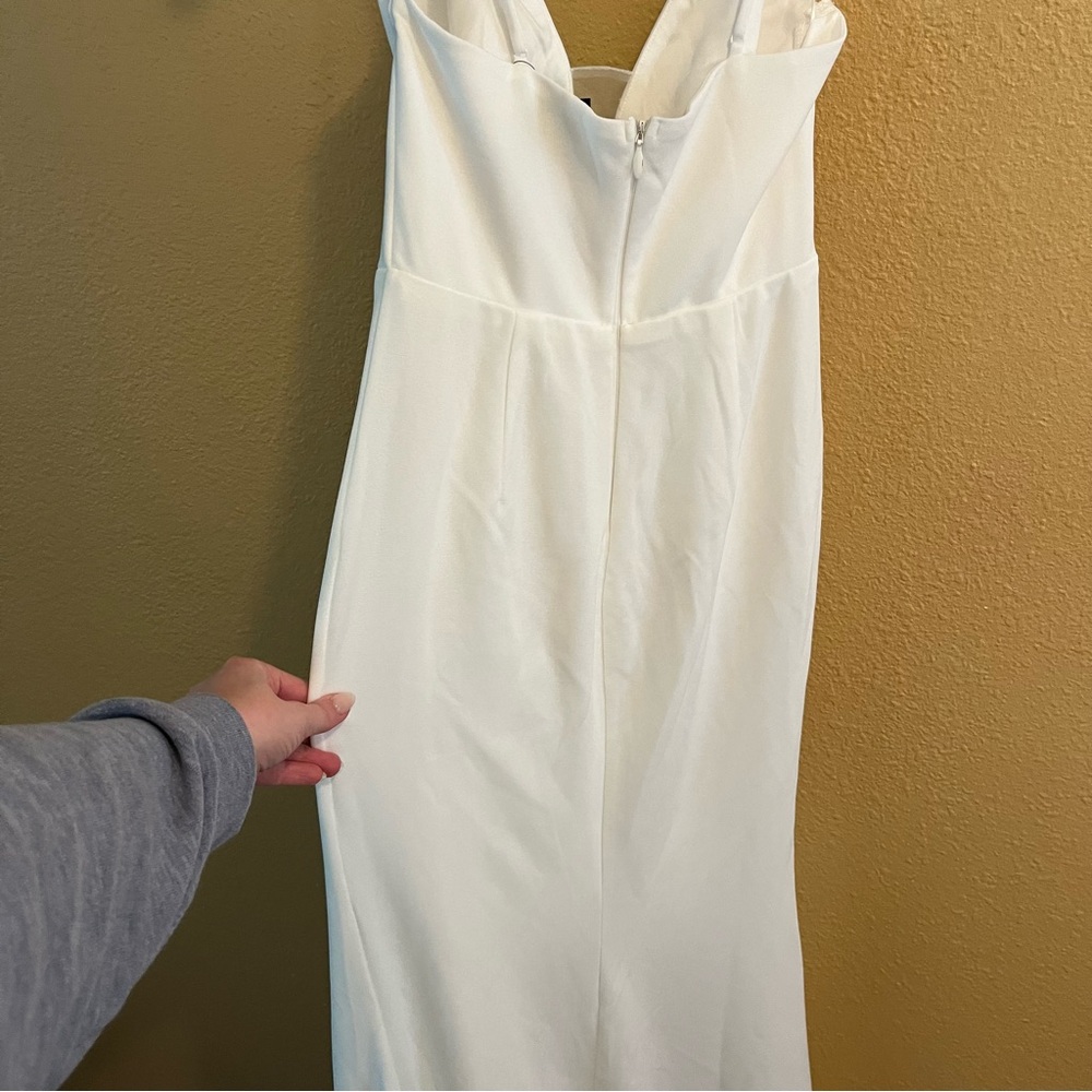White Mermaid Dress Fashion Nova - Picture 9 of 16